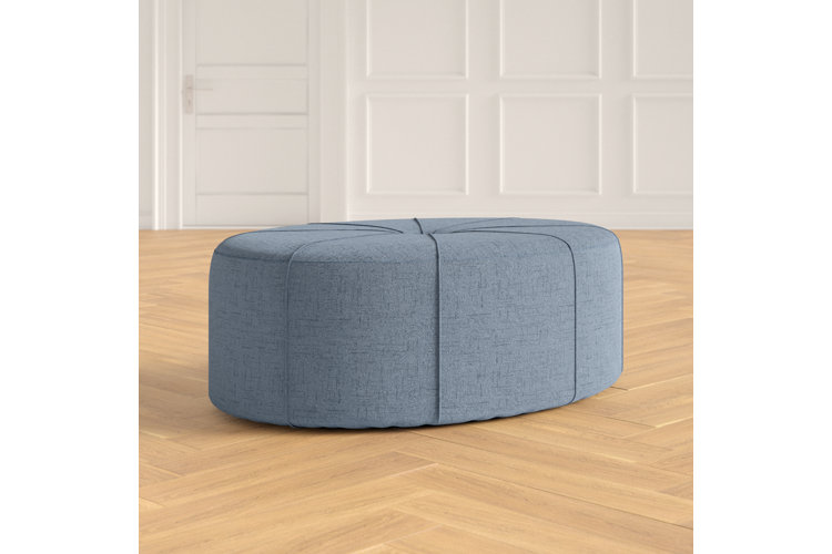 Telly oval clearance tufted cocktail ottoman